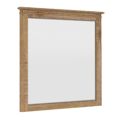 Jade Dresser Mirror Vanity Dressing Table Solid Wood Frame - Natural - Cosy Abode