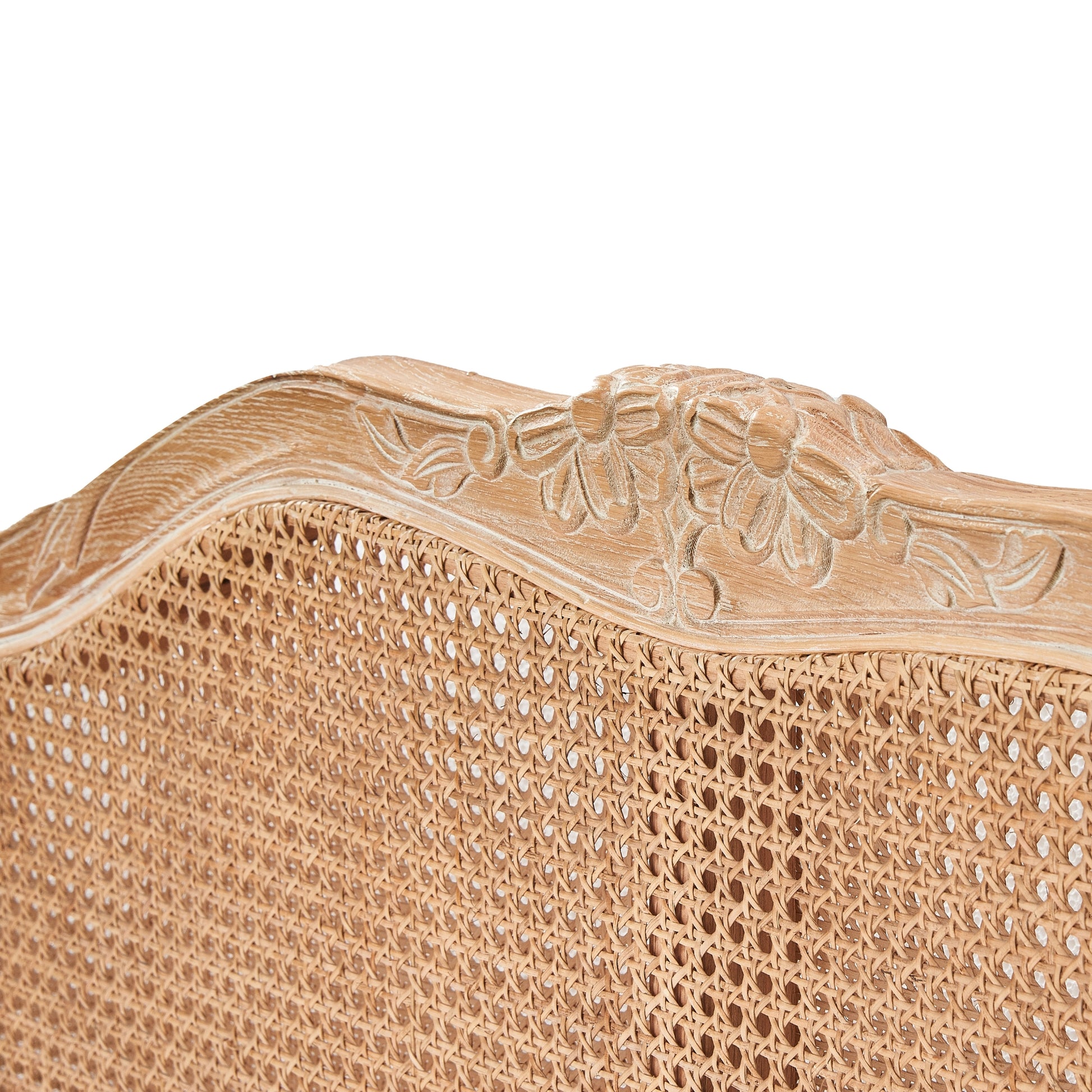 Bali Queen Size Bed Frame Rattan Solid Timber Wood Mattress Base Oak - Cosy Abode