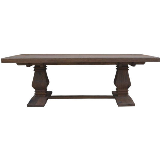 Florence  Coffee Table 140cm Pedestal Solid Timber Wood French Provincial - Cosy Abode