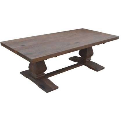 Florence  Coffee Table 140cm Pedestal Solid Timber Wood French Provincial - Cosy Abode