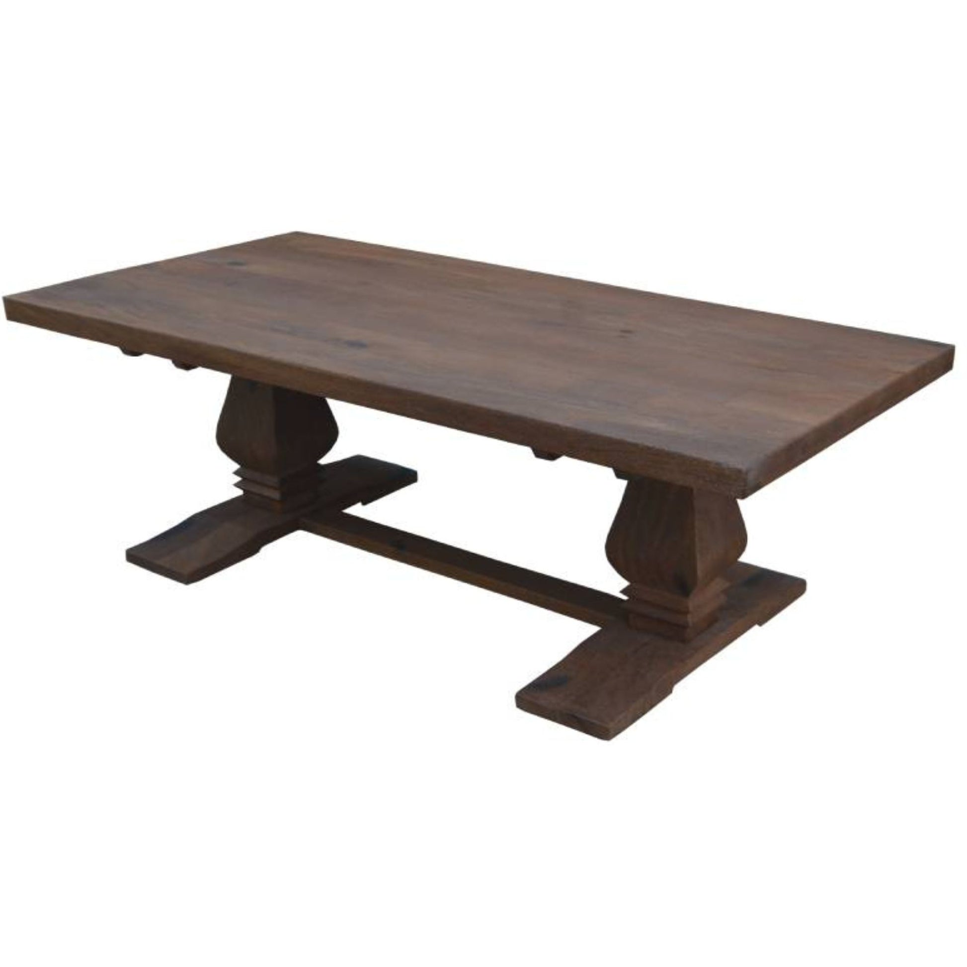 Florence  Coffee Table 140cm Pedestal Solid Timber Wood French Provincial - Cosy Abode