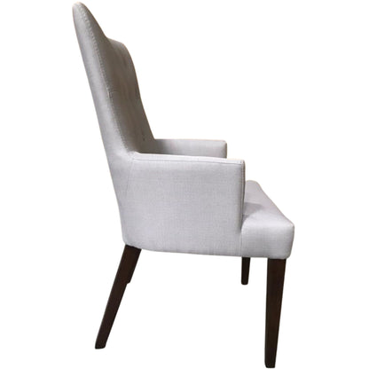 Florence  Set of 3 Carver Fabric Dining Chair French Provincial Solid Timber - Cosy Abode