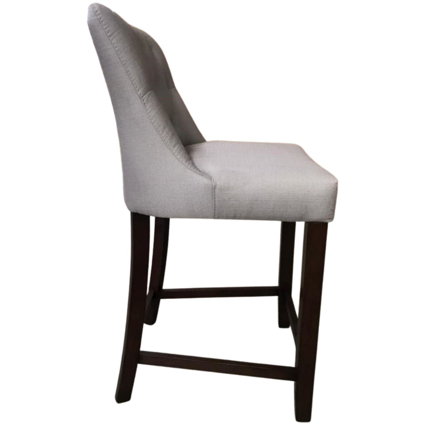 Florence  4pc High Fabric Dining Chair Bar Stool French Provincial Solid Timber - Cosy Abode