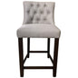 Florence  High Fabric Dining Chair Bar Stool French Provincial Solid Timber - Cosy Abode