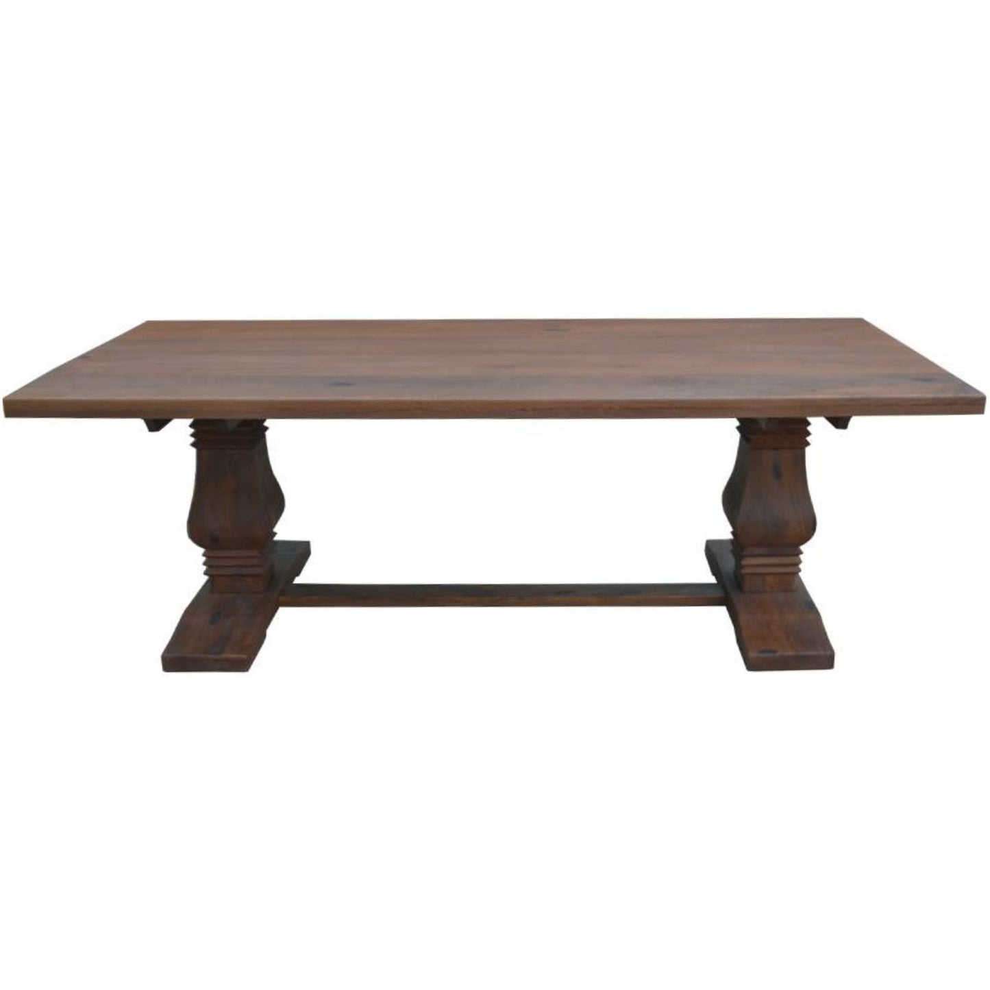 Florence  9pc Dining Table Set 230cm 6 Fabric 2 Carver Chair French Provincial - Cosy Abode