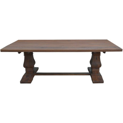Florence  9pc Dining Table Set 230cm 6 Fabric 2 Carver Chair French Provincial - Cosy Abode