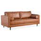 Chelsea 3 Seater Sofa Fabric Uplholstered Lounge Couch Light Brown - Cosy Abode