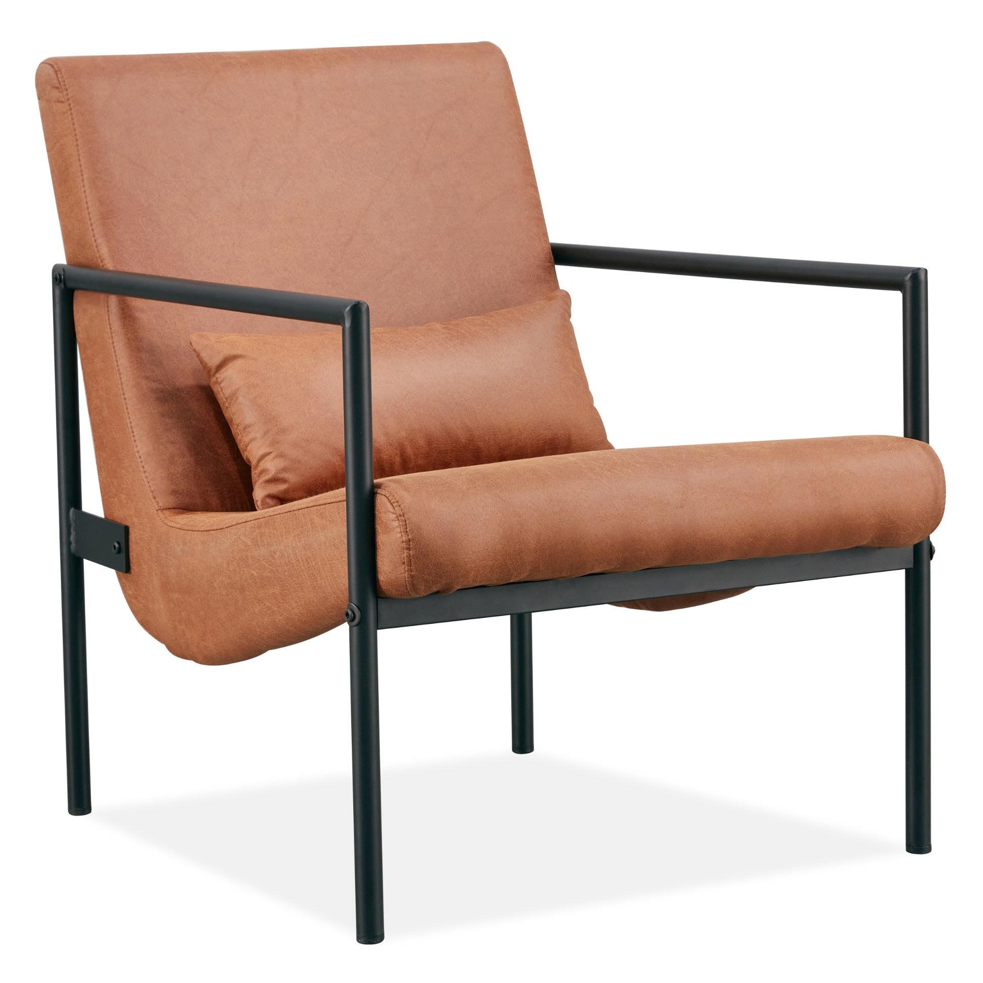 Chelsea Fabric Armchair Occasional Accent Arm Chair Light Brown - Cosy Abode