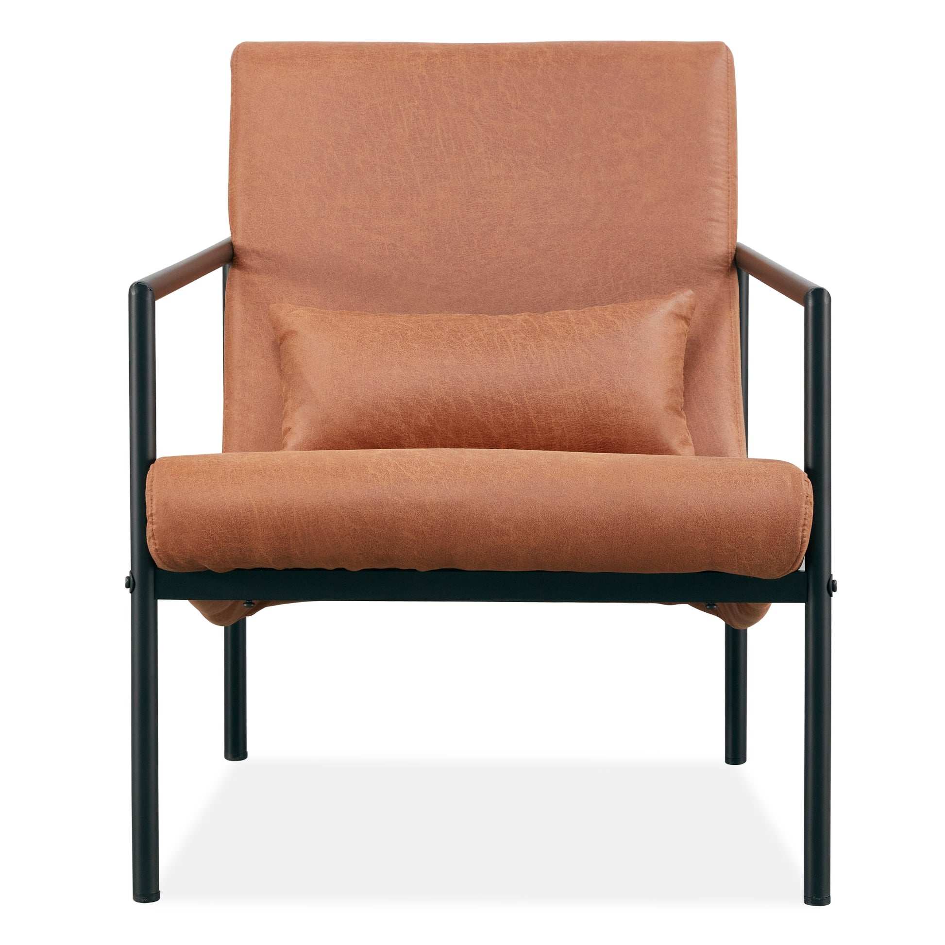 Chelsea Fabric Armchair Occasional Accent Arm Chair Light Brown - Cosy Abode