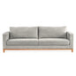 Emily 4 Seater Sofa Fabric Uplholstered Lounge Couch Light Grey - Cosy Abode