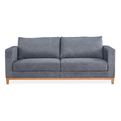Emily 2 Seater Sofa Fabric Uplholstered Lounge Couch Grey - Cosy Abode