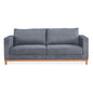 Emily 2 Seater Sofa Fabric Uplholstered Lounge Couch Grey - Cosy Abode