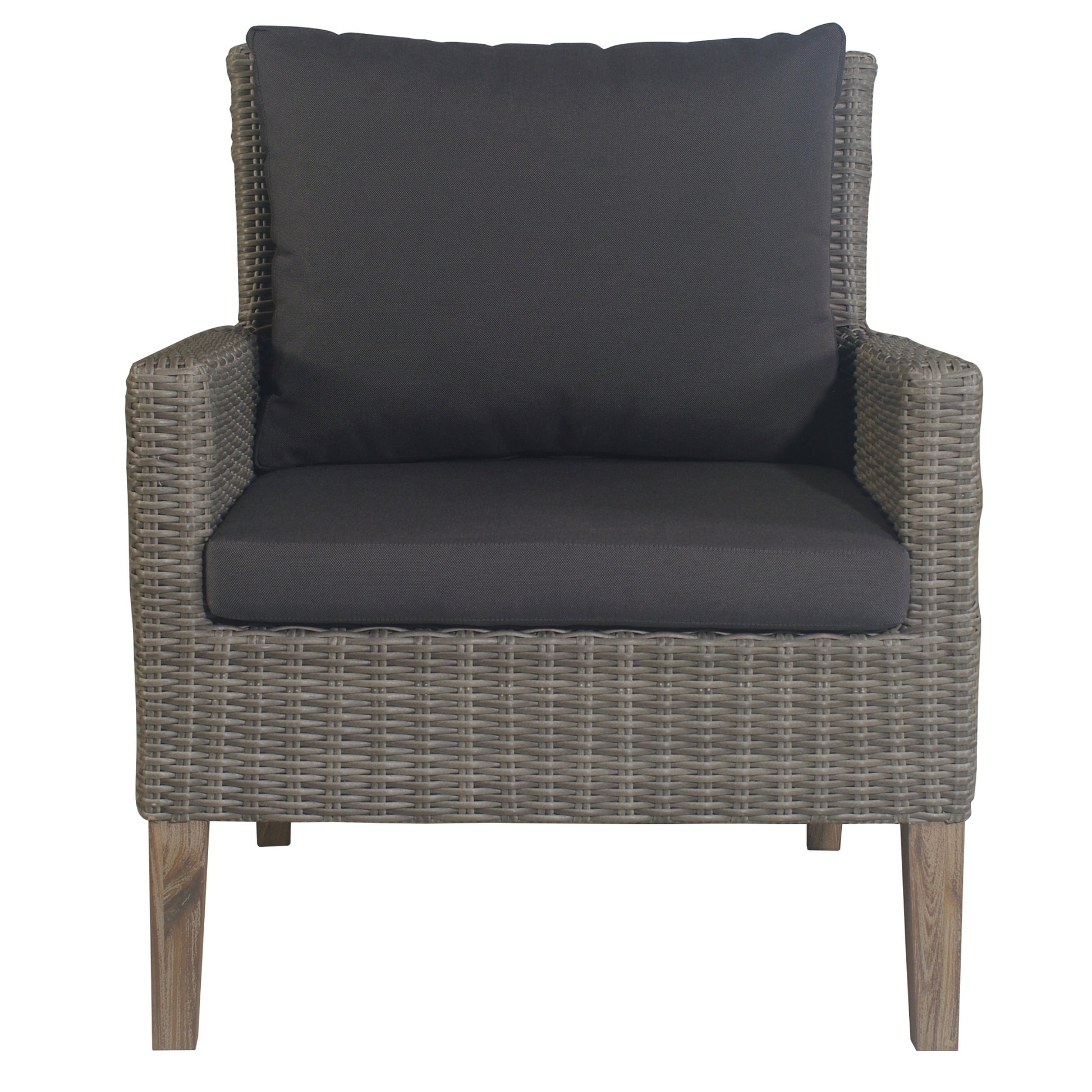 Byron 3pc Rattan Outdoor Sofa Set 2 Seater Wicker Lounge 2 Arm Chair - Cosy Abode