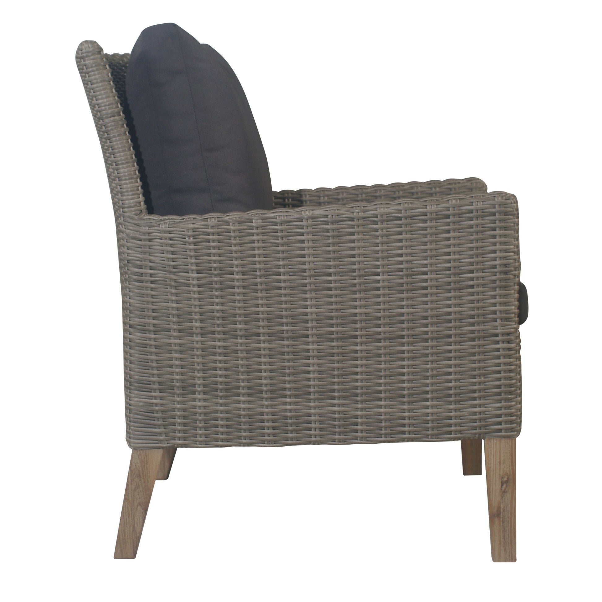 Byron 3pc Rattan Outdoor Sofa Set 2 Seater Wicker Lounge 2 Arm Chair - Cosy Abode
