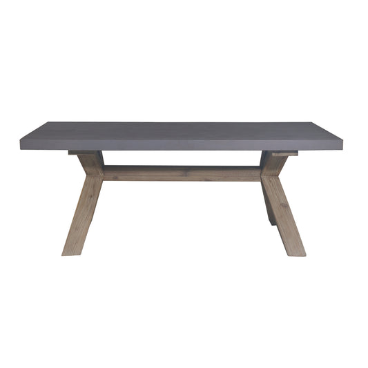 Byron Outdoor PolyCement Top Coffee Table Grey - Cosy Abode