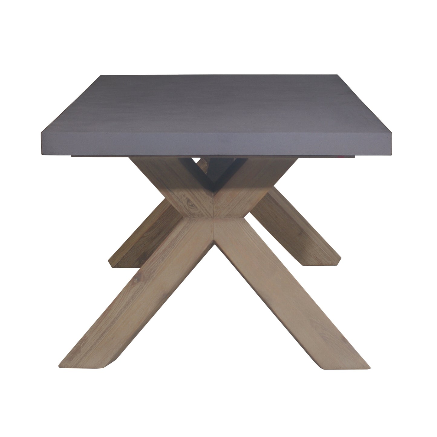 Byron Outdoor PolyCement Top Coffee Table Grey - Cosy Abode