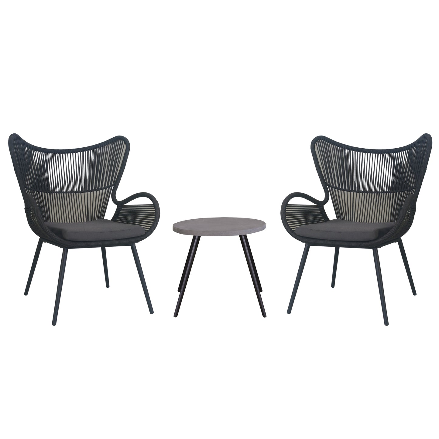 Cairns 3pc Outdoor Sofa Set Lounge 2 Chair - Cosy Abode