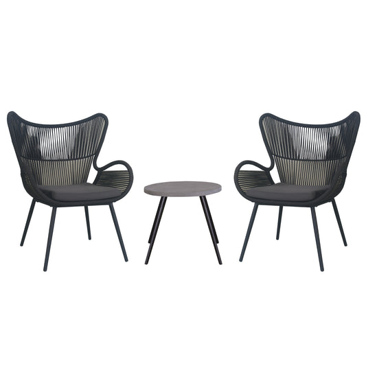 Cairns 3pc Outdoor Sofa Set Lounge 2 Chair - Cosy Abode