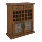 Umber Sideboard Buffet Wine Cabinet Bar Bottle Wooden Storage Rack - Dark Brown - Cosy Abode