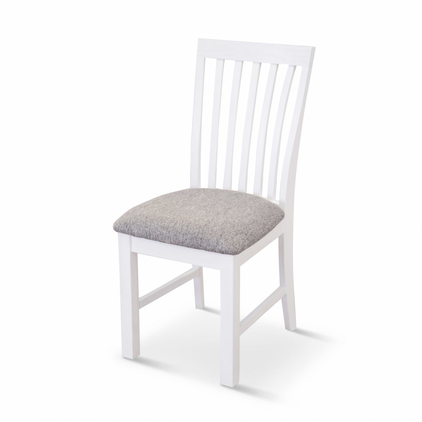 Laelia Dining Chair Set of 2 Solid Acacia Timber Wood Coastal Furniture - White - Cosy Abode