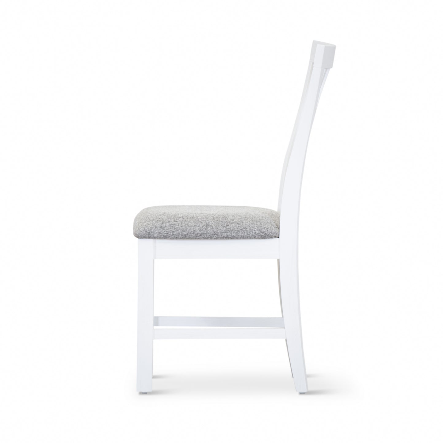 Laelia Dining Chair Set of 6 Solid Acacia Timber Wood Coastal Furniture - White - Cosy Abode