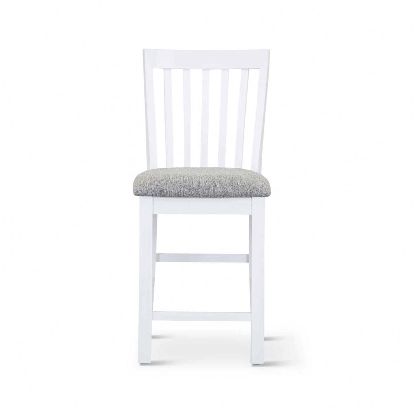Laelia Tall Bar Chair Stool Set of 4 Solid Acacia Wood Coastal Furniture - White - Cosy Abode