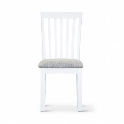 Laelia 7pc Dining Set 180cm Table 6 Chair Acacia Wood Coastal Furniture - White - Cosy Abode