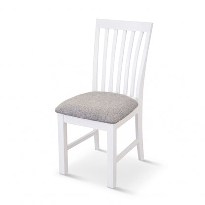 Laelia 9pc Dining Set 220cm Table 8 Chair Acacia Wood Coastal Furniture - White - Cosy Abode