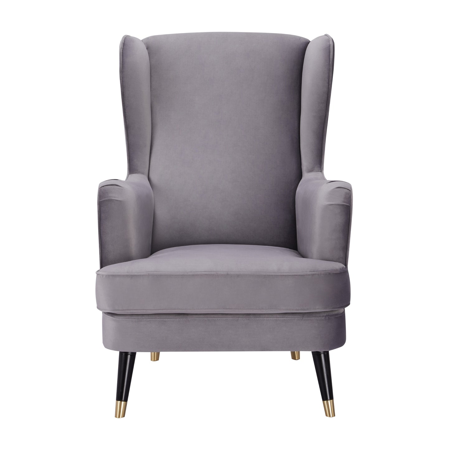Vivian Accent Sofa Arm Chair Fabric Uplholstered Lounge Couch - Grey - Cosy Abode