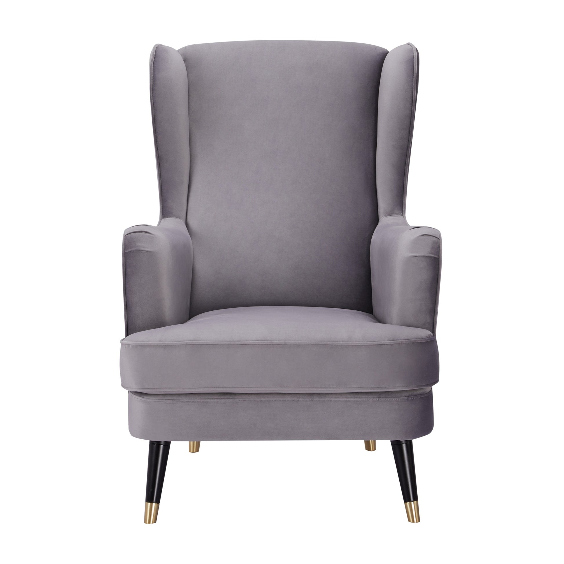 Vivian Accent Sofa Arm Chair Fabric Uplholstered Lounge Couch - Grey - Cosy Abode