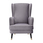 Vivian Accent Sofa Arm Chair Fabric Uplholstered Lounge Couch - Grey - Cosy Abode
