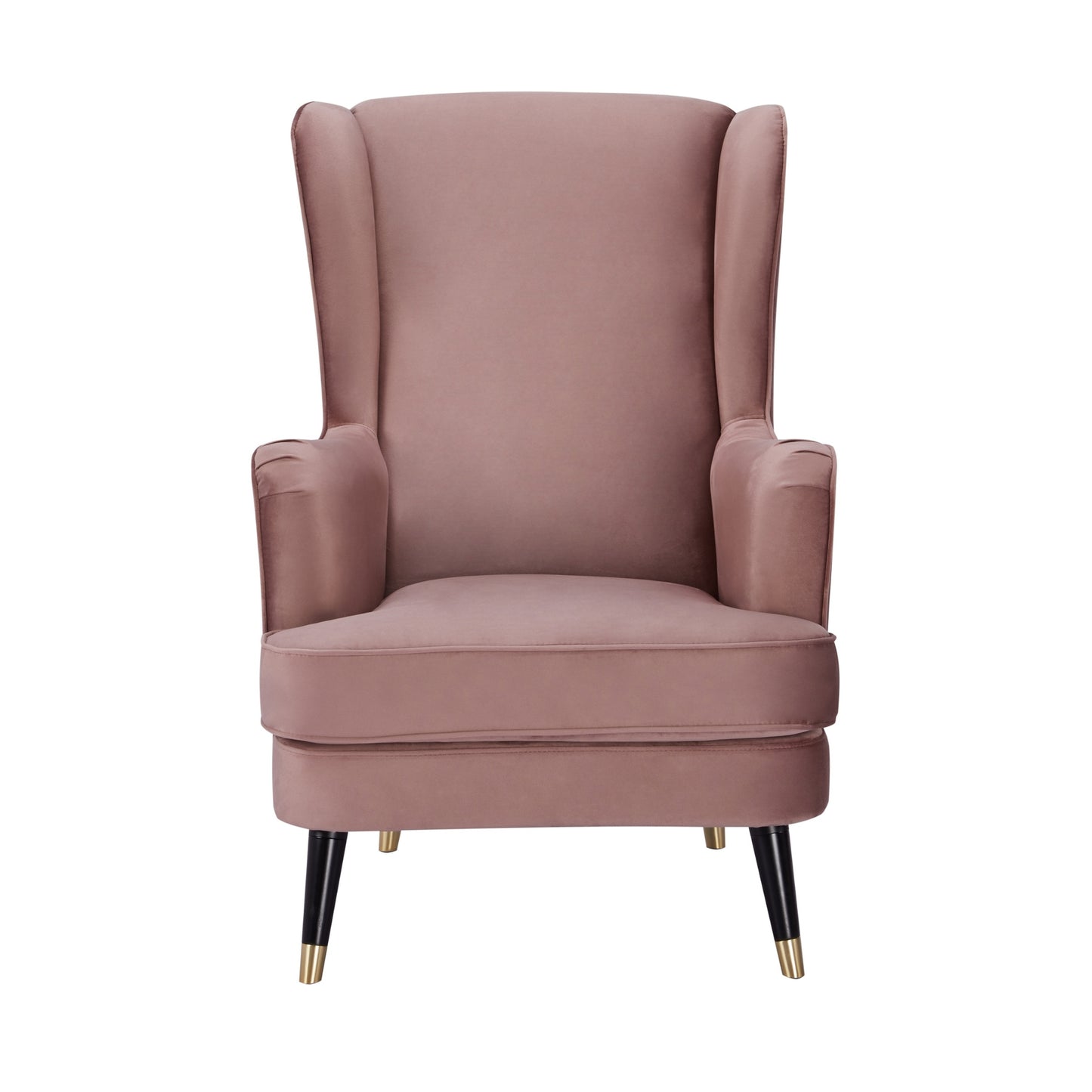 Vivian Accent Sofa Arm Chair Fabric Uplholstered Lounge Couch - Blush - Cosy Abode