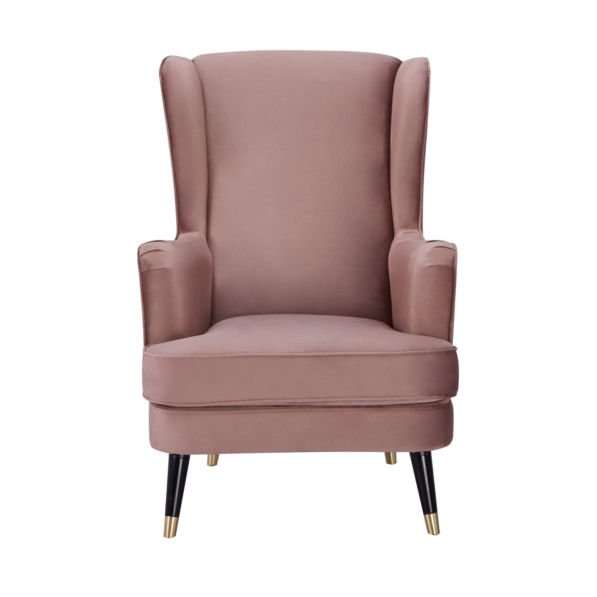 Vivian Accent Sofa Arm Chair Fabric Uplholstered Lounge Couch - Blush - Cosy Abode