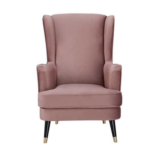 Vivian Accent Sofa Arm Chair Fabric Uplholstered Lounge Couch - Blush - Cosy Abode