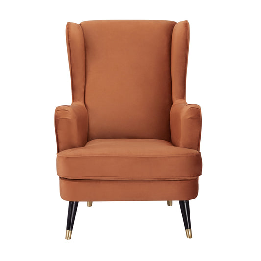 Vivian Accent Sofa Arm Chair Fabric Uplholstered Lounge Couch - Cinnamon - Cosy Abode