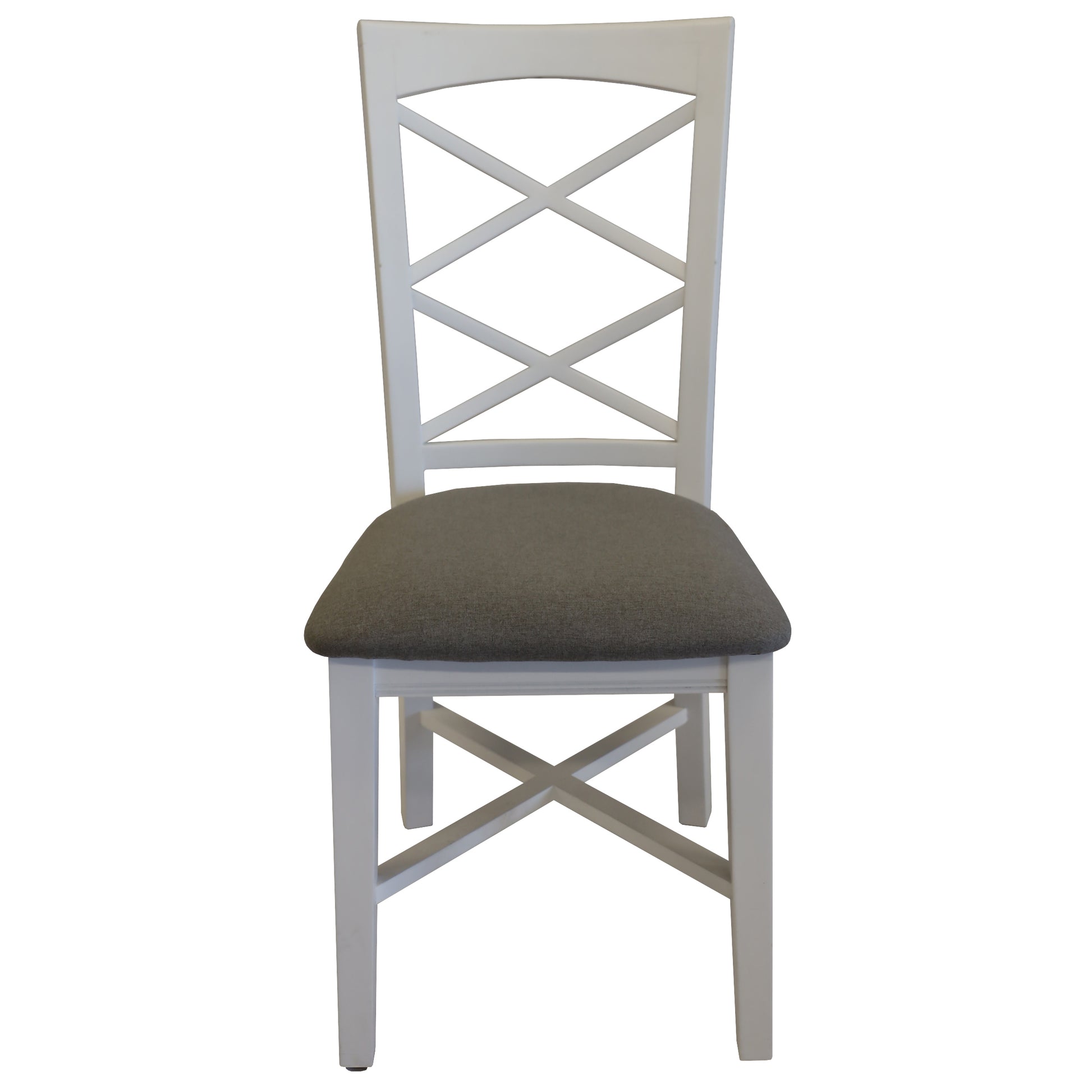 Daisy Dining Chair Set of 2 Solid Acacia Timber Wood Hampton Furniture - White - Cosy Abode