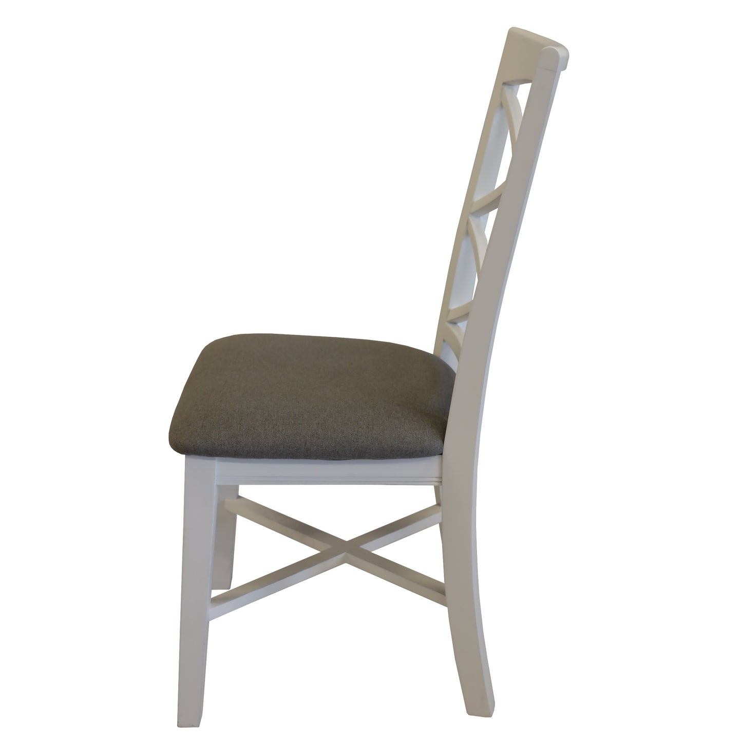 Daisy Dining Chair Set of 2 Solid Acacia Timber Wood Hampton Furniture - White - Cosy Abode