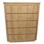 Rosemallow Tallboy 5 Chest of Drawers Solid Messmate Wood Bed Storage Cabinet - Cosy Abode