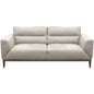 Downy  Genuine Leather Sofa 3 Seater Upholstered Lounge Couch - Silver - Cosy Abode