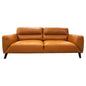 Downy  Genuine Leather Sofa 3 Seater Upholstered Lounge Couch - Tangerine - Cosy Abode