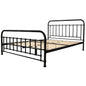 Metallica Queen Bed Size Metal Frame Platform Mattress Base - Black - Cosy Abode