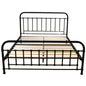 Metallica Double Bed Size Metal Frame Platform Mattress Base - Black - Cosy Abode