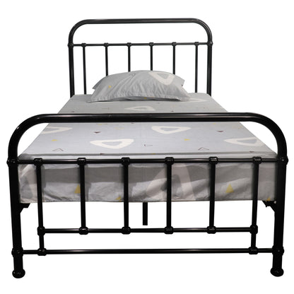 Metallica King Single Bed Size Metal Frame Platform Mattress Base - Black - Cosy Abode