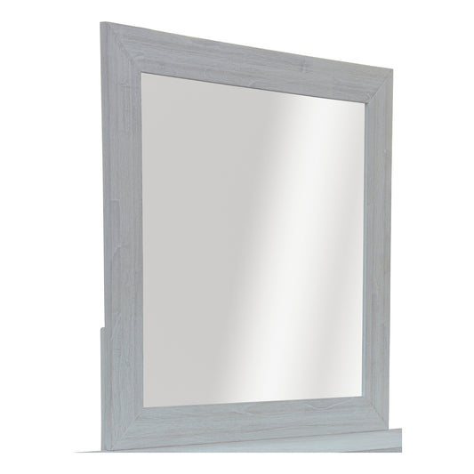 Myer Dresser Mirror Vanity Dressing Table Solid Mindi Wood Frame White Wash - Cosy Abode