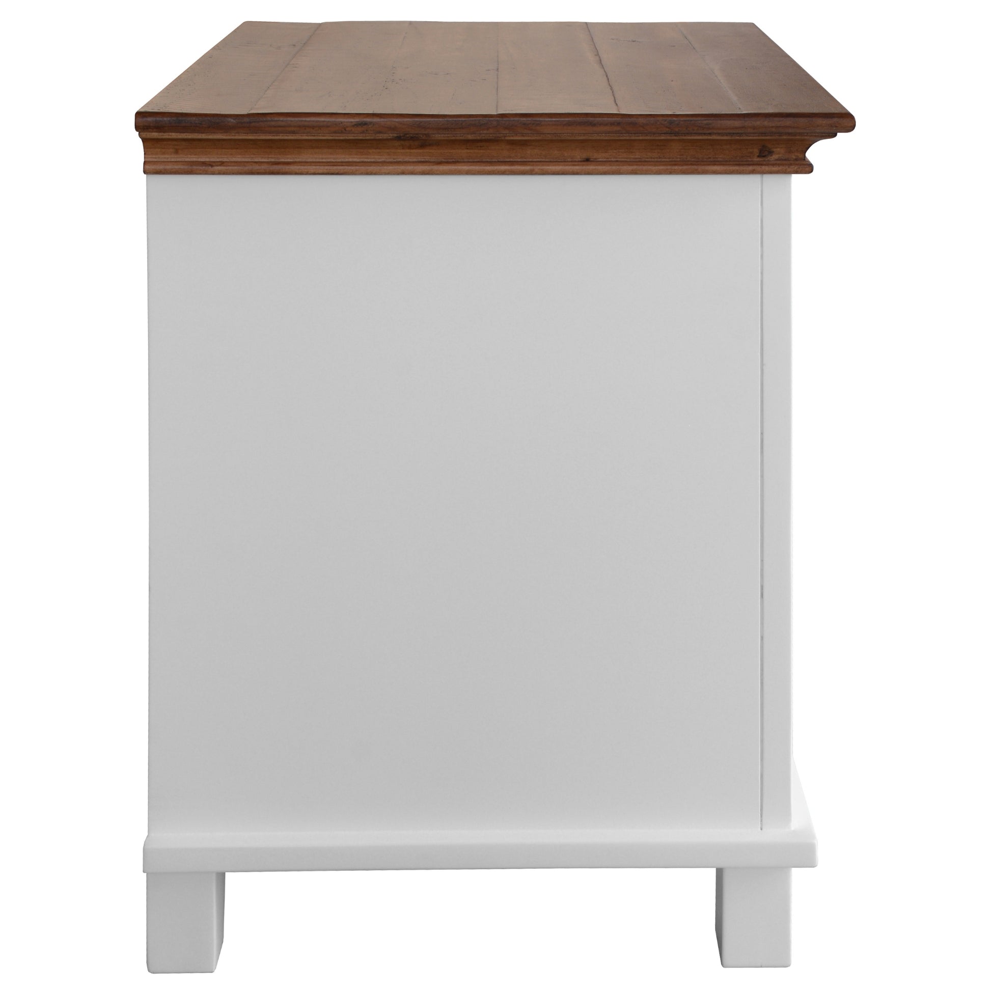 Virginia Set of 2 Bedside Nightstand 3 Drawers Storage Cabinet Side Table -White - Cosy Abode