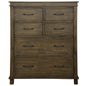 Lily Tallboy 6 Chest of Drawers Solid Pine Wood Bed Storage Cabinet -Rustic Grey - Cosy Abode