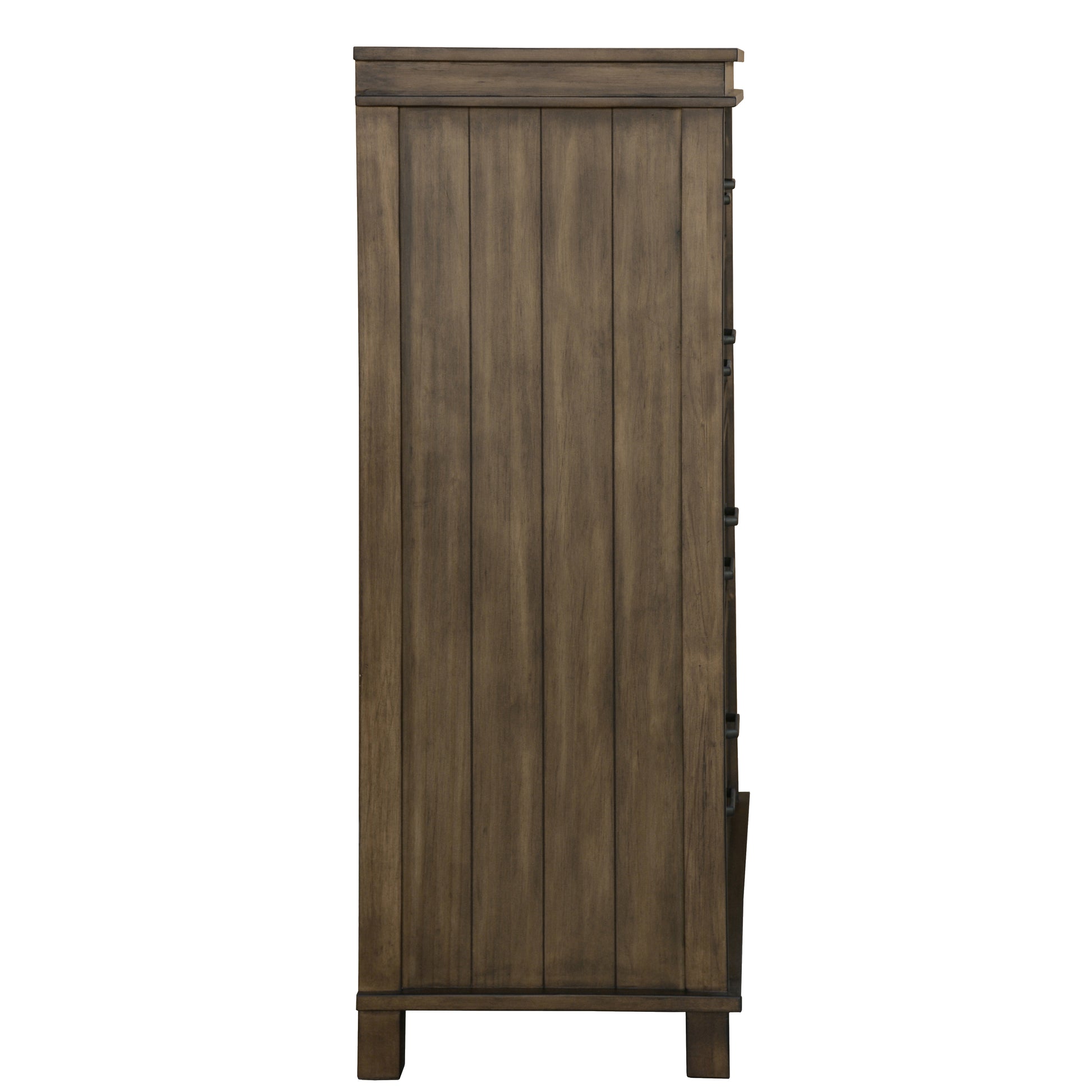 Lily Tallboy 6 Chest of Drawers Solid Pine Wood Bed Storage Cabinet -Rustic Grey - Cosy Abode