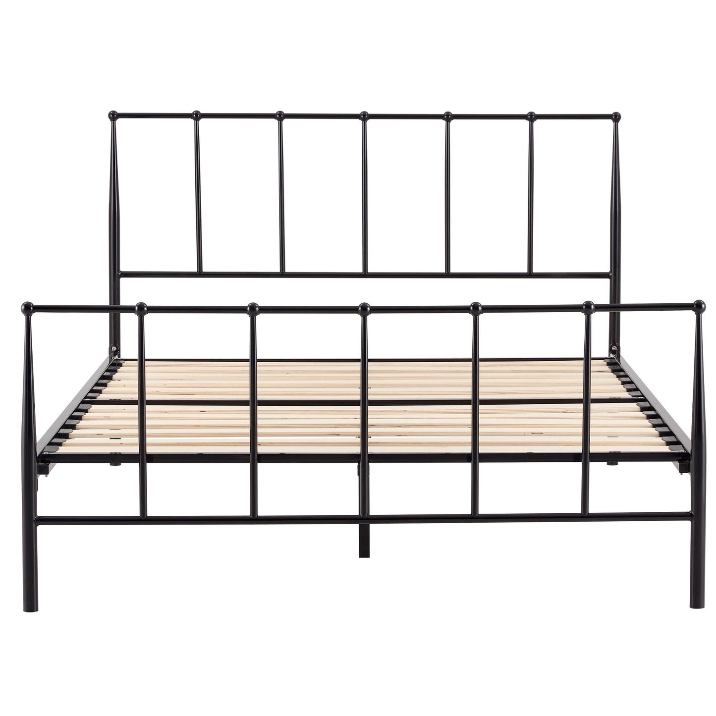 Hardy  Double Bed Size Metal Frame Platform Mattress Base - Black - Cosy Abode