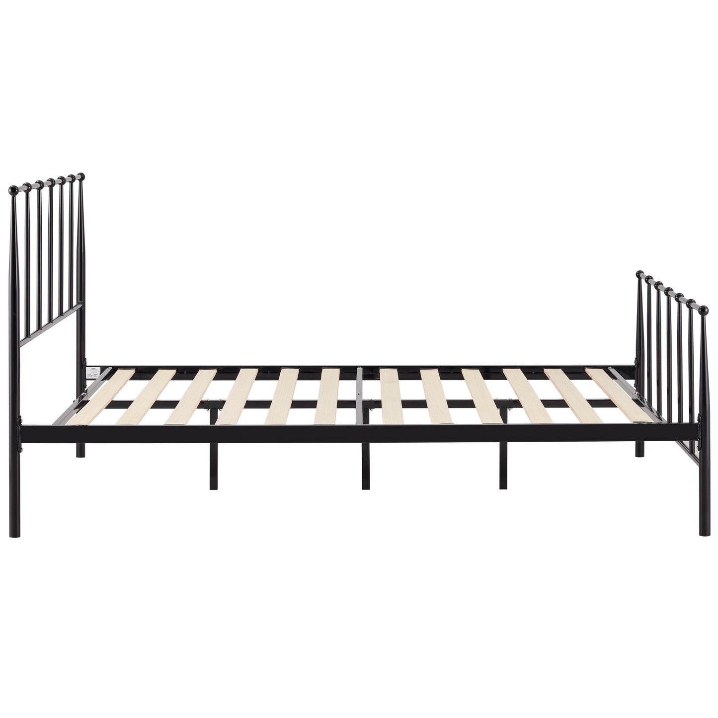 Hardy  Double Bed Size Metal Frame Platform Mattress Base - Black - Cosy Abode