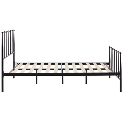 Hardy  Double Bed Size Metal Frame Platform Mattress Base - Black - Cosy Abode